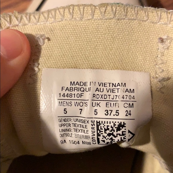 teal converse - Picture 3 of 4